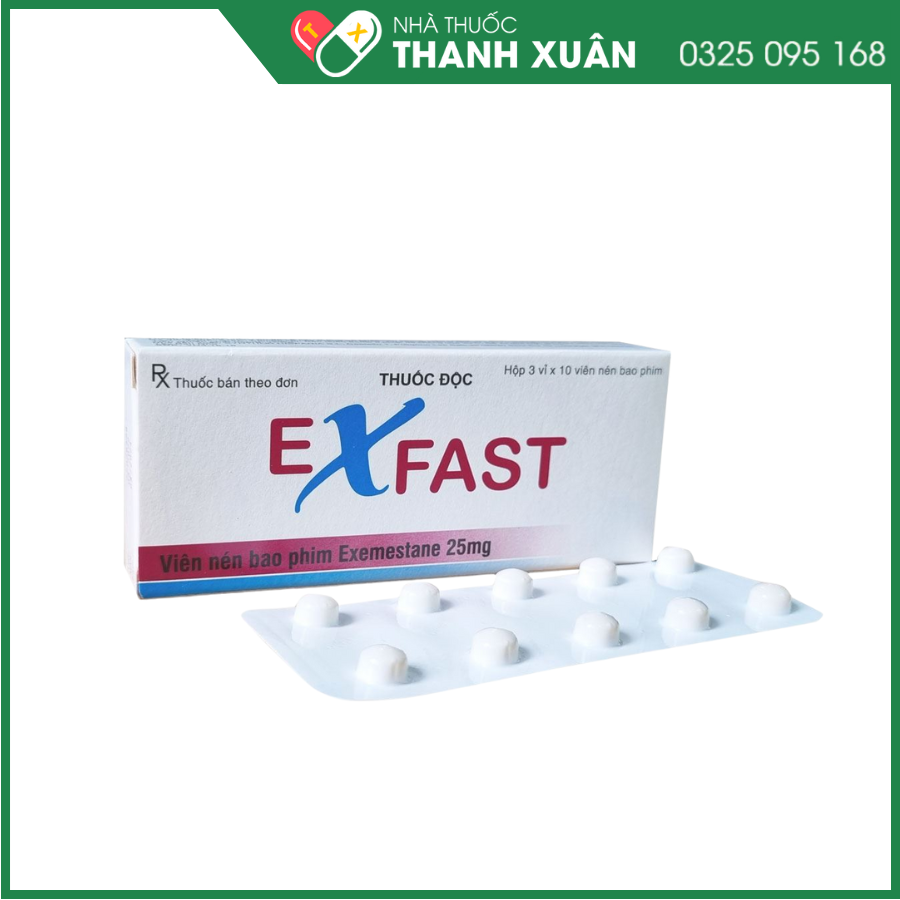 Exfast 25mg hỗ trợ điều trị ung thư vú